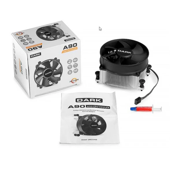 DARK 90mm A90 DKCCA90 Hava Soğutmalı AM4-AM5 İşlemci Fanı ürün görseli