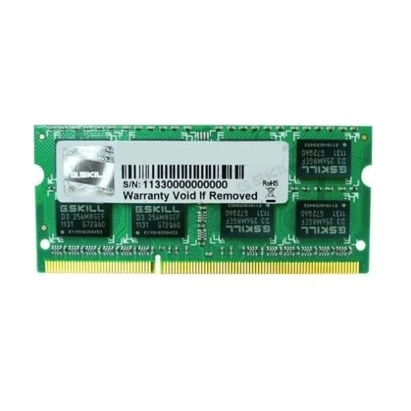 GSKILL 8GB DDR3 1600MHZ CL11 NOTEBOOK RAM Value F3-1600C11S-8GSL 1.35volt (Low Voltage)