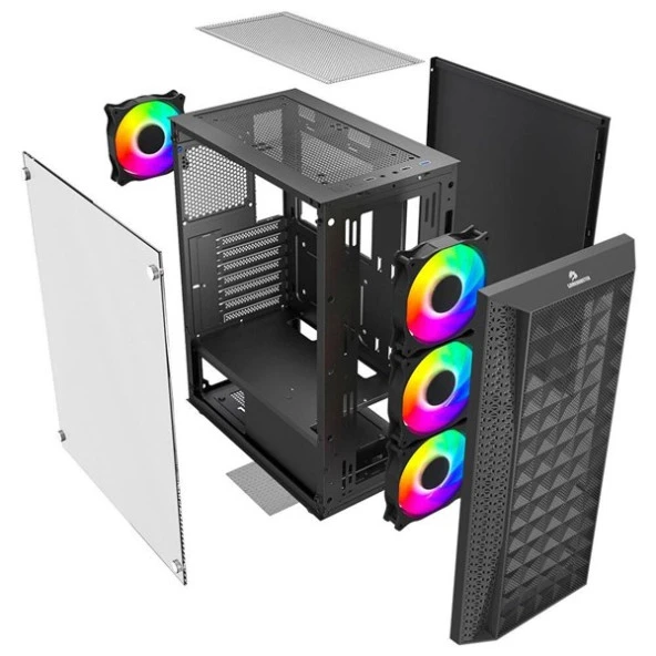 GAMEBOOSTER GB-G2616B GAMING MID-TOWER PC KASASI - 6