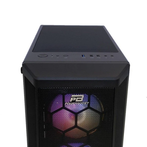 POWERBOOST 750W 80+ BRONZE PB-T001BB GAMING MID-TOWER PC KASASI - 2