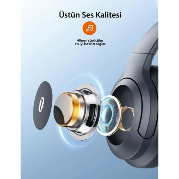 Taotronıcs TT-BH1121 Kulaküstü Bluetooth Kulaklık Siyah - 4