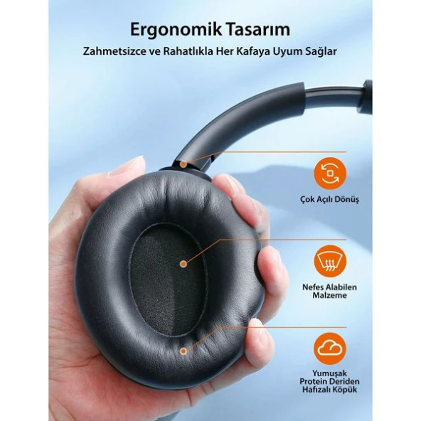 Taotronıcs TT-BH1121 Kulaküstü Bluetooth Kulaklık Siyah - 5