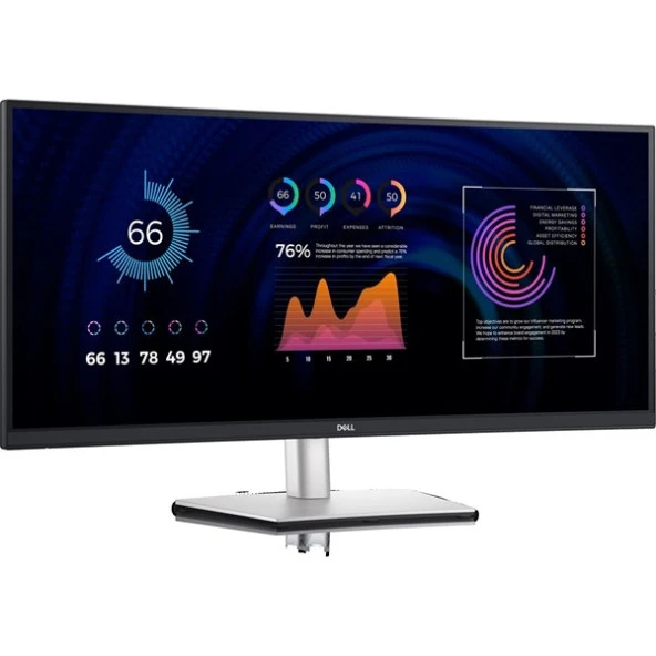DELL 34" IPS P3424WE 5MS 60HZ HDMI-DP TYPE-C KAVISLI EV İŞ MONİTÖRÜ 3440X1440
