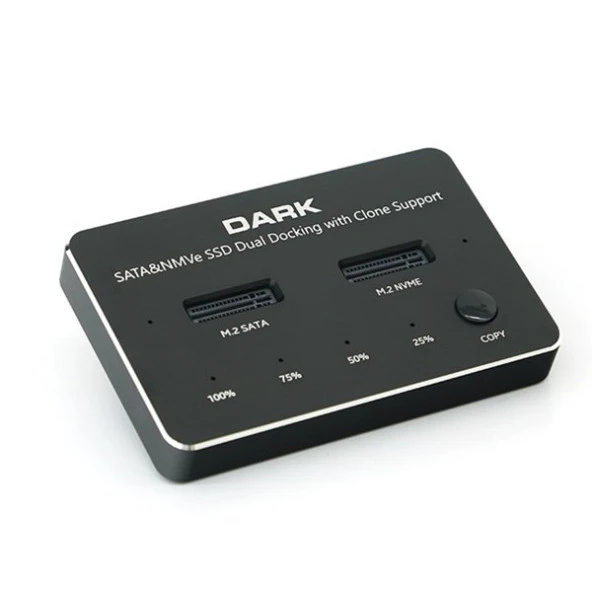 DARK DK-AC-DSDM2C M2 SSD Disk İstasyonu Klon ve SD Kart Destekli - 5