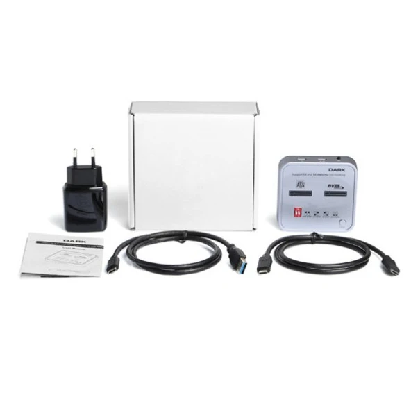 DARK DK-AC-DSDM2C M2 SSD Disk İstasyonu Klon ve SD Kart Destekli - 6