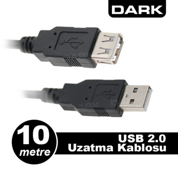 DARK USB2EXTL1000USB 10 Mt USB 2.0 USB Uzatma Kablosu - 2