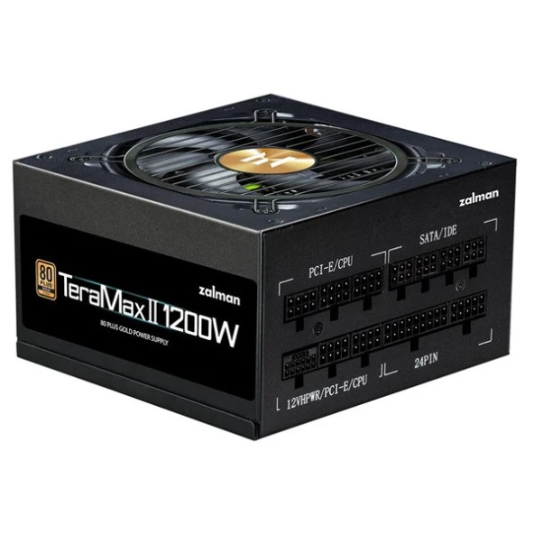 ZALMAN 1200W 80+ GOLD ZM1200-TMX2(Teramax II) PCIE 5.0 TAM MODÜLER POWER SUPPLY ürün görseli