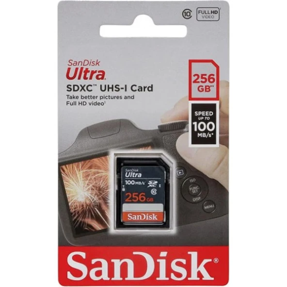 SANDISK 256GB ULTRA SDSDUNR-256G-GN3IN SDHC HAFIZA KARTI - 4