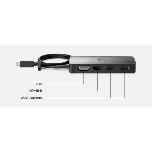 HP Travel Usb Type-C Hub (235N8AA) - 2