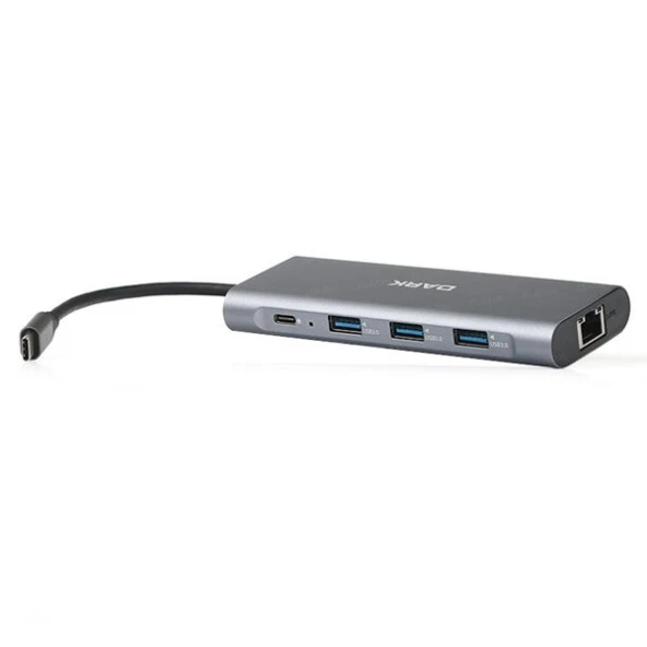 DARK DK-AC-U31X36 USB 3.1 Type-C - USB 3.0+ Ethernet/HDMI/TF SD Çoklayıcı - 2