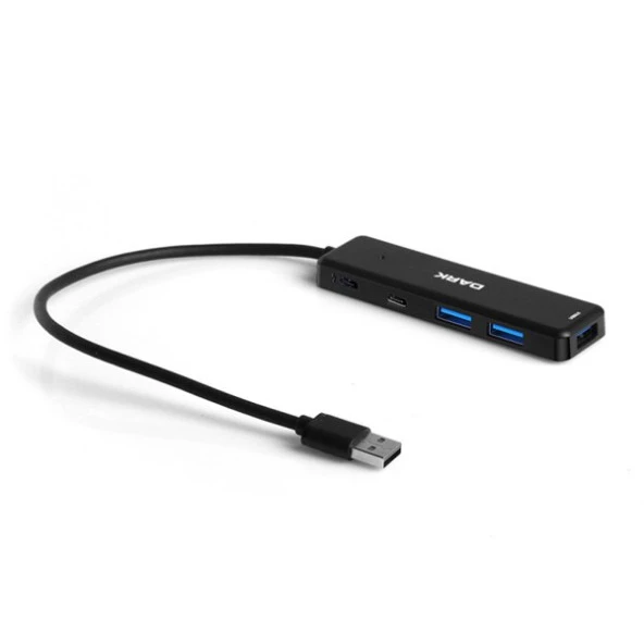 Dark Connect Master X5C DK-AC-USB347 USB3.2 Gen 1 Type-A to 3 Port USB-A & 1 Port Type-C 2.0 / 1X Type-C Charge