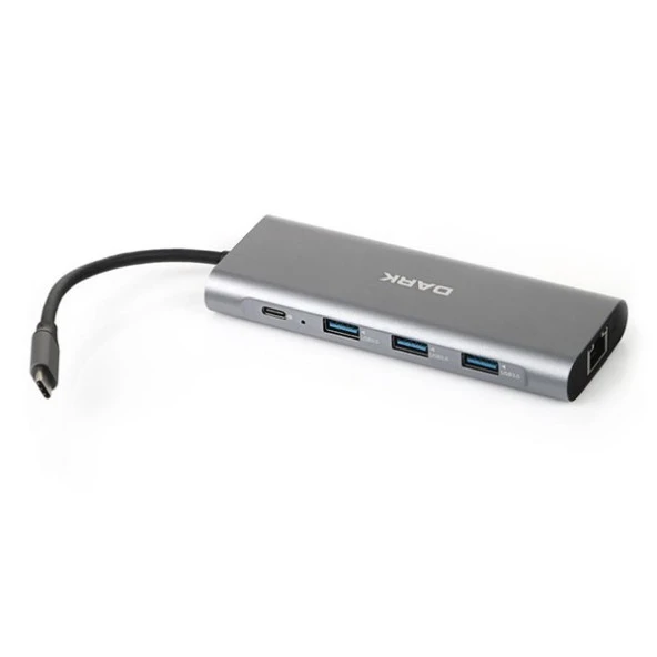 DARK DK-AC-U31X36 USB 3.1 Type-C - USB 3.0+ Ethernet/HDMI/TF SD Çoklayıcı - 3
