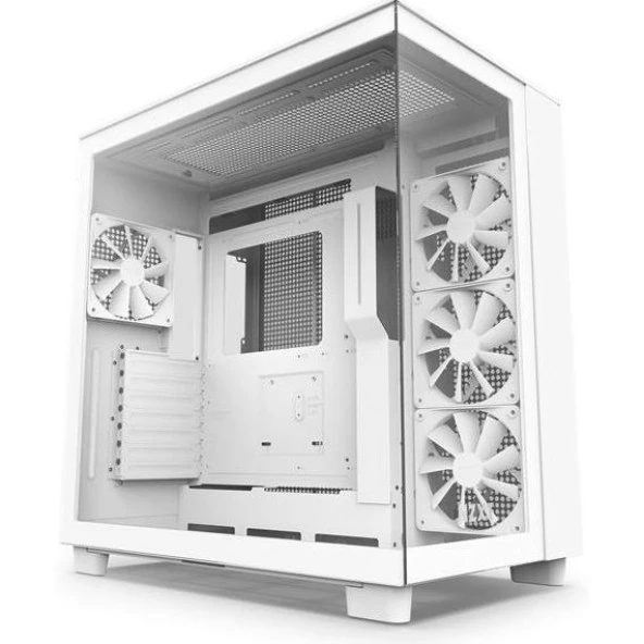 Nzxt H9 Flow Cm-H91fw-01 Gamıng Mıd-Tower Pc Kasası Beyaz - 4