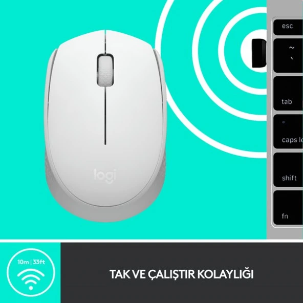 Logıtech M171 Kablosuz Mouse-Beyaz 910-006867 - Resim 6