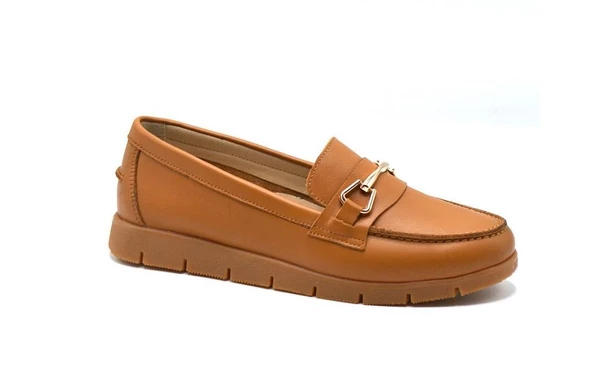 VENÜS 24075604Y ORTOPEDİK YUMUŞAK LOAFER DERİ KADIN AYAKKABI - 3