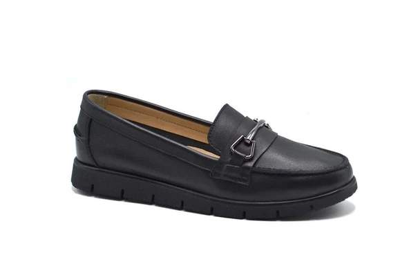 VENÜS 24075604Y ORTOPEDİK YUMUŞAK LOAFER DERİ KADIN AYAKKABI - 2