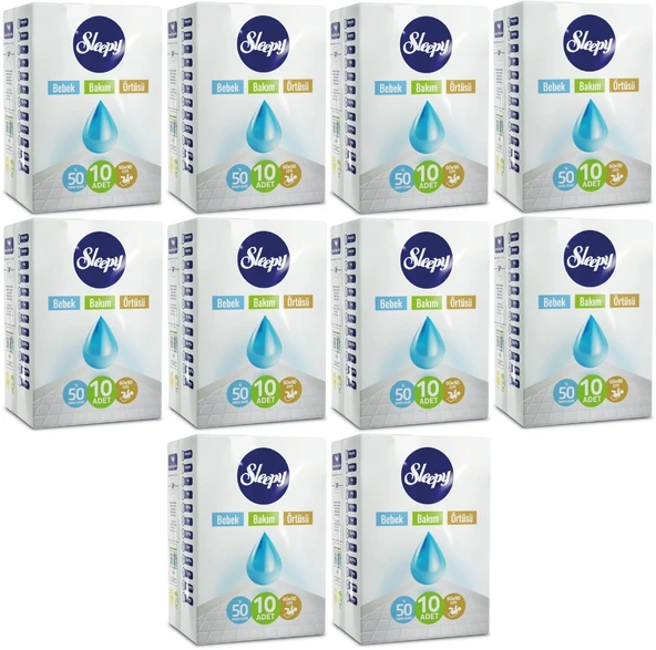 Sleepy Bebek Bakım Alt Açma Örtüsü 60*90Cm 100 Adet