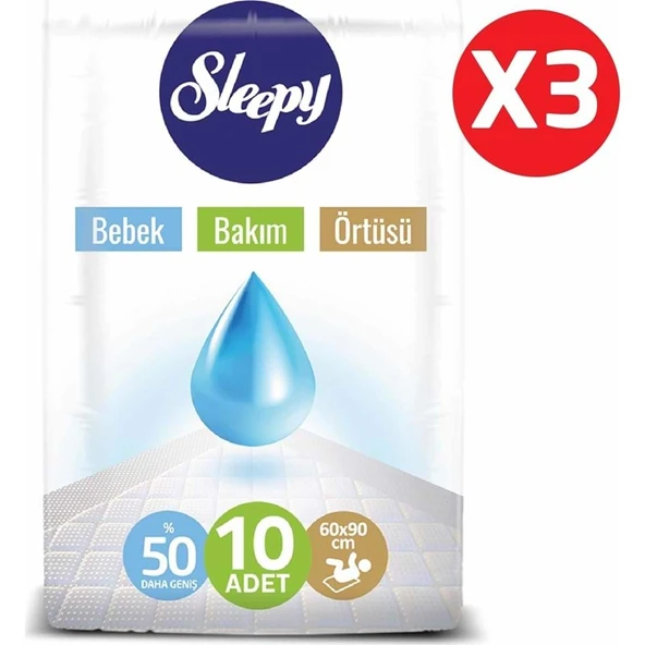 Sleepy Bebek Bakım Alt Açma Örtüsü 60*90Cm 30 Adet - 4