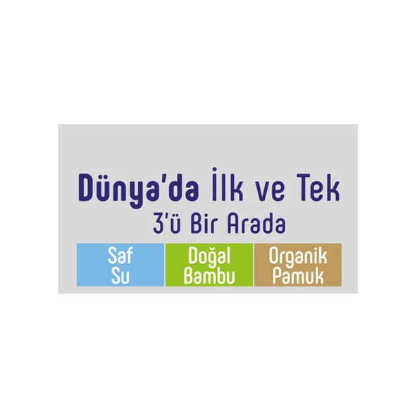 Sleepy Islak Havlu Mendil Pamuklu Yenidoğan Natural Bambu 40 Yaprak 12 Li Set+Bakım Örtüsü 2 Li Set - 7