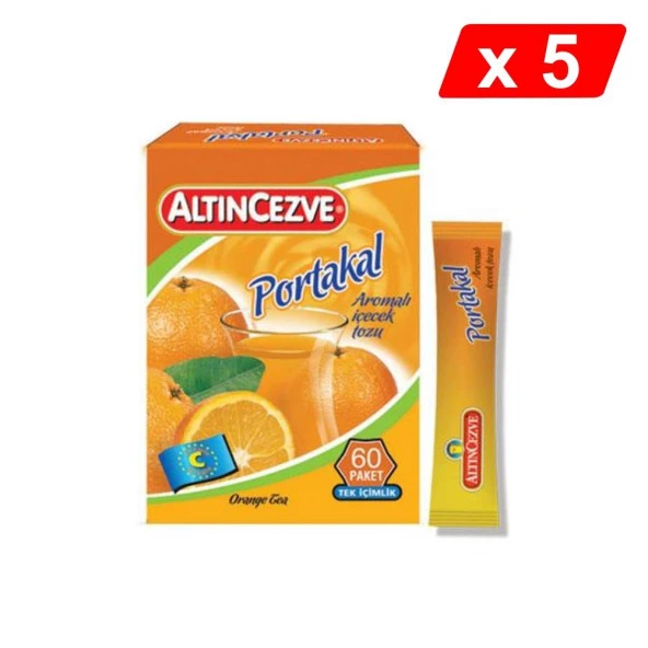 Altıncezve Tek İçimlik Portakal Aromalı İçecek Tozu 40 x 1.5 Gr - 5Lİ PAKET