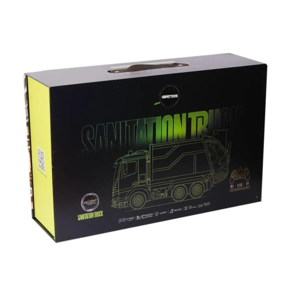 HJ8003-1 Metal Kumandalı Çöp Arabası -Gepettoys