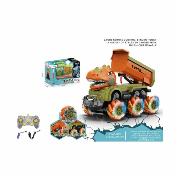 YJ-078-4 Kumandalı Sesli ve Işıklı Dinazor -Vardem - 3