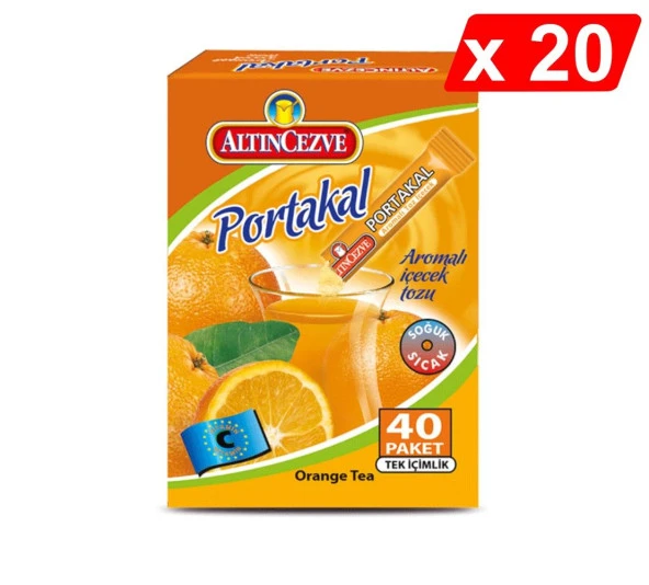 Altıncezve Tek İçimlik Portakal Aromalı İçecek Tozu 40 x 1.5 Gr - 20Lİ PAKET ürün görseli 1
