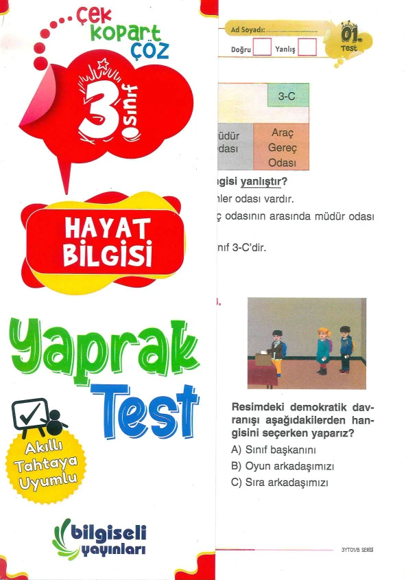 3. Sınıf Hayat Bilgisi Yaprak Test ürün görseli 1
