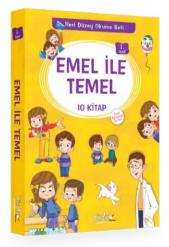 1. Sınıf Emel İle Temel Okuma İleri Düzey Düz Set 10 Kitap ürün görseli 1