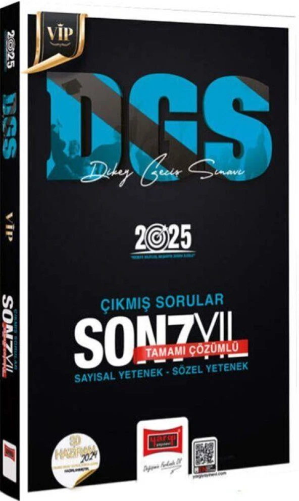 2025 DGS VİP Sayısal Sözel Yetenek Tamamı Çözümlü Son 7 Yıl Çıkmış Sorular Yargı Yayınları