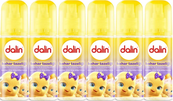 Dalin Bebek Kolonyası 150ML Bahar Tazeliği (Manolya-Ylang,Ylang-Amber Kokulu) (6 Lı Set)