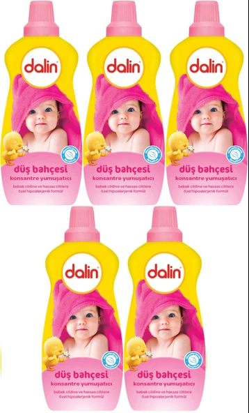 Dalin Çamaşır Yumuşatıcı Konsantre 1200ML Düş Bahçesi (5 Li Set)