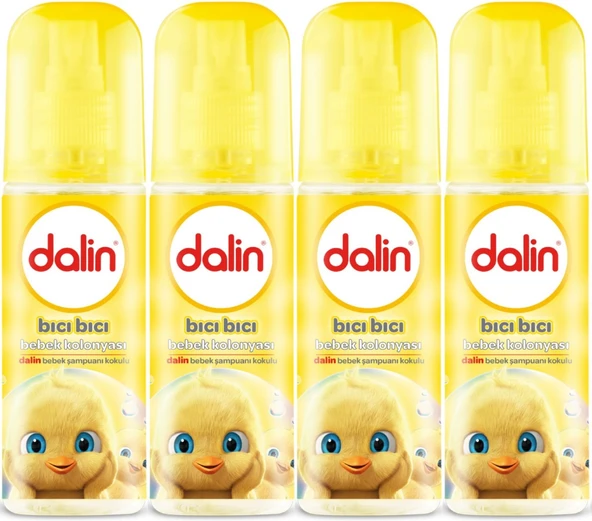 Dalin Bebek Kolonyası 150ML Klasik (Bıcı Bıcı Kokusu) (4 Lü Set)