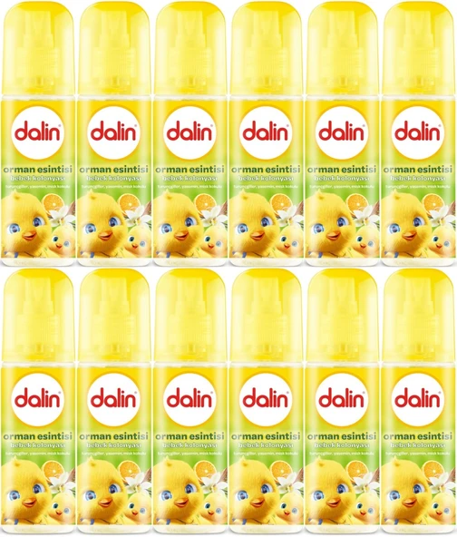 Dalin Bebek Kolonyası 150ML Orman Esintisi (Turunçgiller-Yasemin-Misk Kokulu) (12 Li Set)