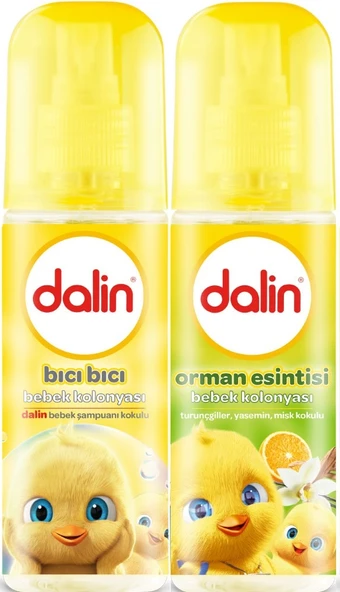Dalin Bebek Kolonyası 150ML (Bıcı Bıcı Kokusu-Orman Esintisi) Karma 2 Li Set