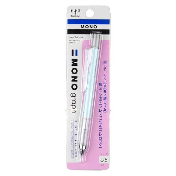 Tombow Versatil Kalem Mono Graph Pastel 0.5 Mm Blisterli Buz Mavi