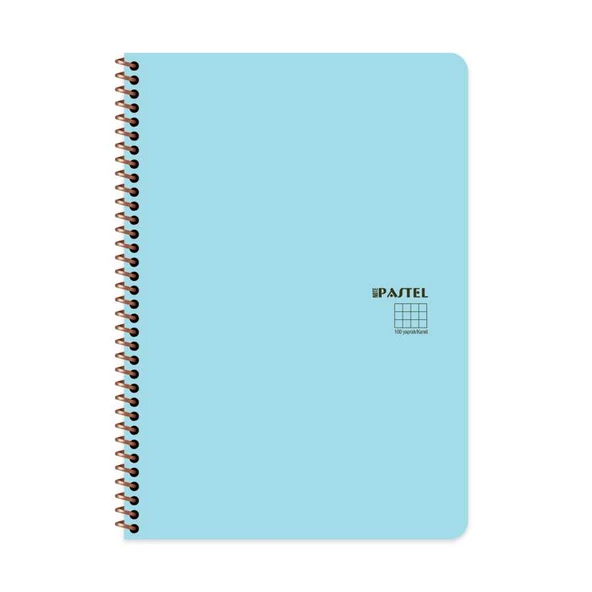 Keskin Color A4 100 Yaprak Çizgili Plastik Kapak Sipiralli Pastel Note Defteri - Resim 4