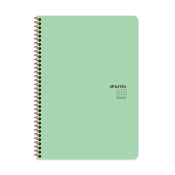 Keskin Color A4 100 Yaprak Çizgili Plastik Kapak Sipiralli Pastel Note Defteri - Resim 5