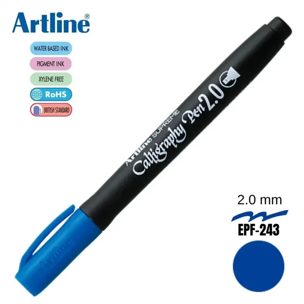 Artline Kaligrafi Kalemi Supreme 2.0 Mavi EPF-242