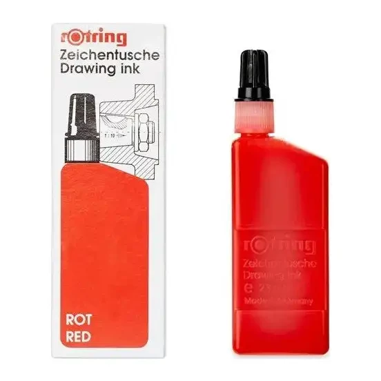 Rotring Rapido Mürekkebi Isograph 23 ML Kırmızı S0216040