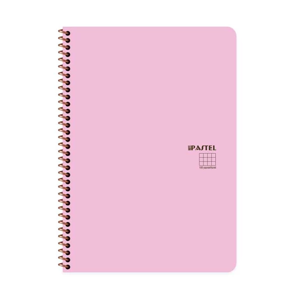Keskin Color A4 80 Yaprak Çizgili Plastik Kapak Spiralli Pastel Note Defteri