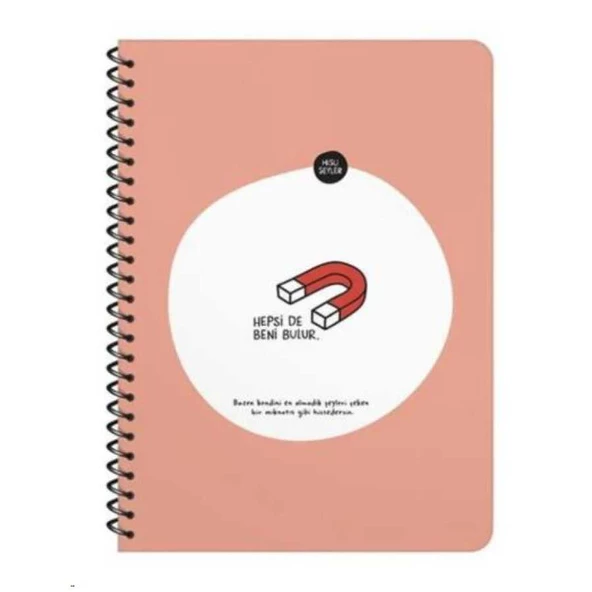 Keskin Color Hisli Şeyler A4 80 Yp.Çigili Spiralli Stickerli Defter Hepsi De Beni Bulur