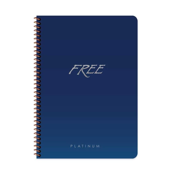 Keskin Color Free Platinum A4 120 Yaprak Kareli Plastik Kapak Defter