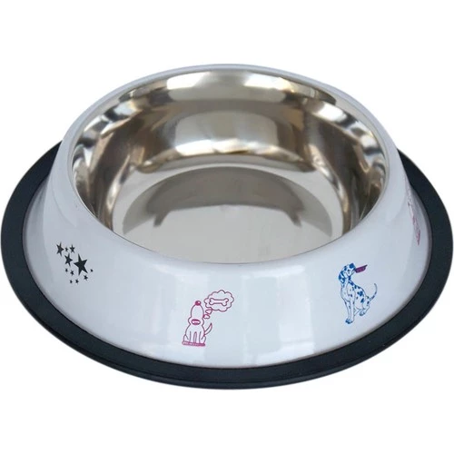 TOMMY KÖPEK ÇELİK MAMA KABI BEYAZ- 16 OZ 0,47 lt