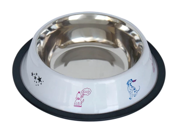 TOMMY KÖPEK ÇELİK MAMA KABI BEYAZ- 16 OZ 0,47 lt - 2