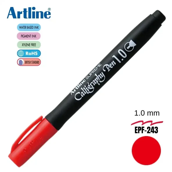 Artline Kaligrafi Kalemi Supreme1.0 1,0 MM Kırmızı