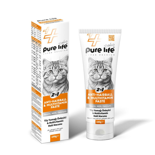 PURE LİFE ANTİ HAİRBALL&MULTİVİTAMİN PASTE 100 GR SKT 18.03.2026