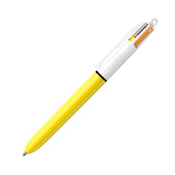 Bic 4 Colors Fluo Tükenmez Kalem Sarı