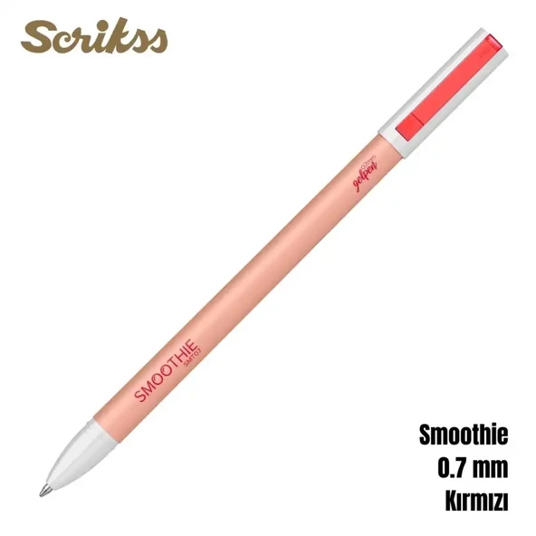 Scrikss Smoothie Jel Kalem 0.7 Mm Kırmızı