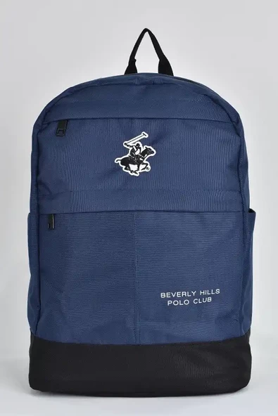Beverly Hills Polo Club Unisex Çok Gözlü Günlük Seyahat Okul Sırt Çantası Lacivert 04168